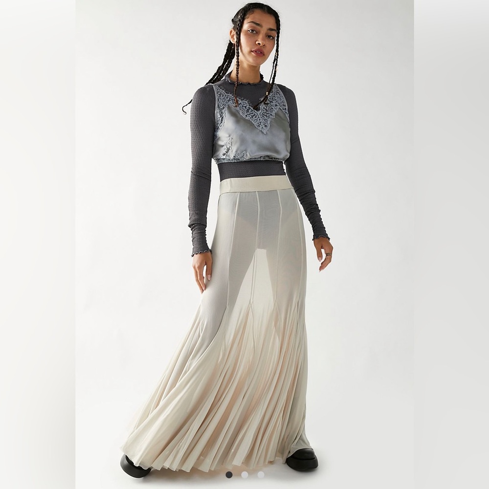 Free People Mesh Skirt